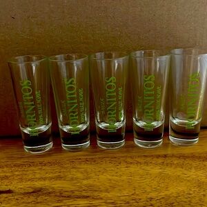 Bundle of Five Hornitos Shot Glasses